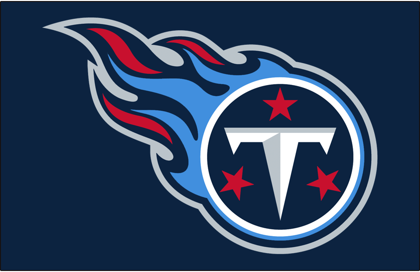 New NFL Tennessee Titans Logo Football embroidered iron on patch. (i177) |